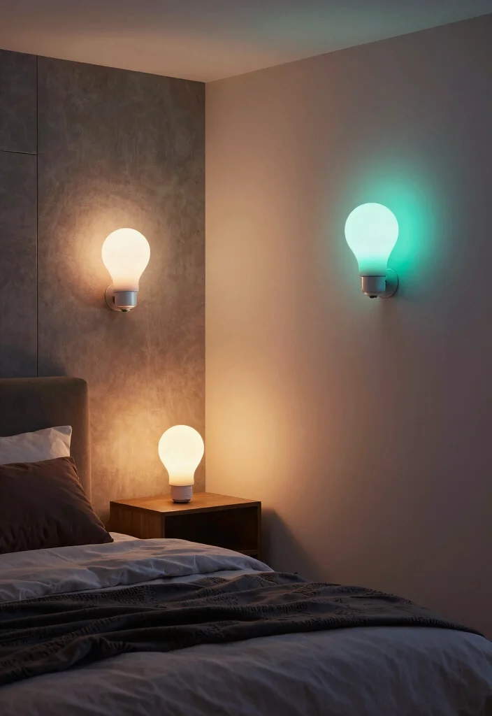 15 Small Lights in Bedroom Ideas for Cozy Ambient Glow - 15. Smart Bulbs 1