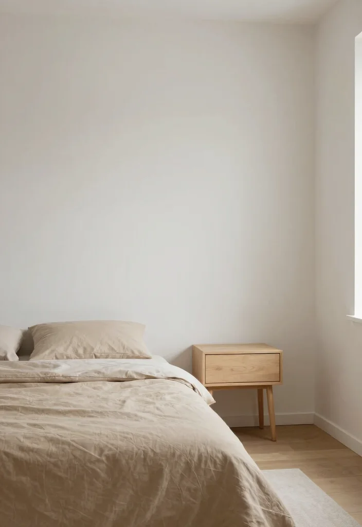 15 Tan Bedroom Ideas: Neutral Tones for a Calm and Timeless Space - 15. Embracing Simplicity in Decor 1