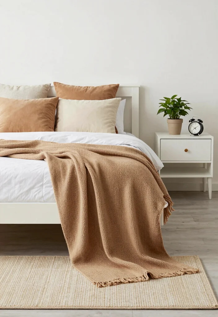 15 Tan Bedroom Ideas: Neutral Tones for a Calm and Timeless Space - 2. Tan Accents for a Minimalist Appeal 1
