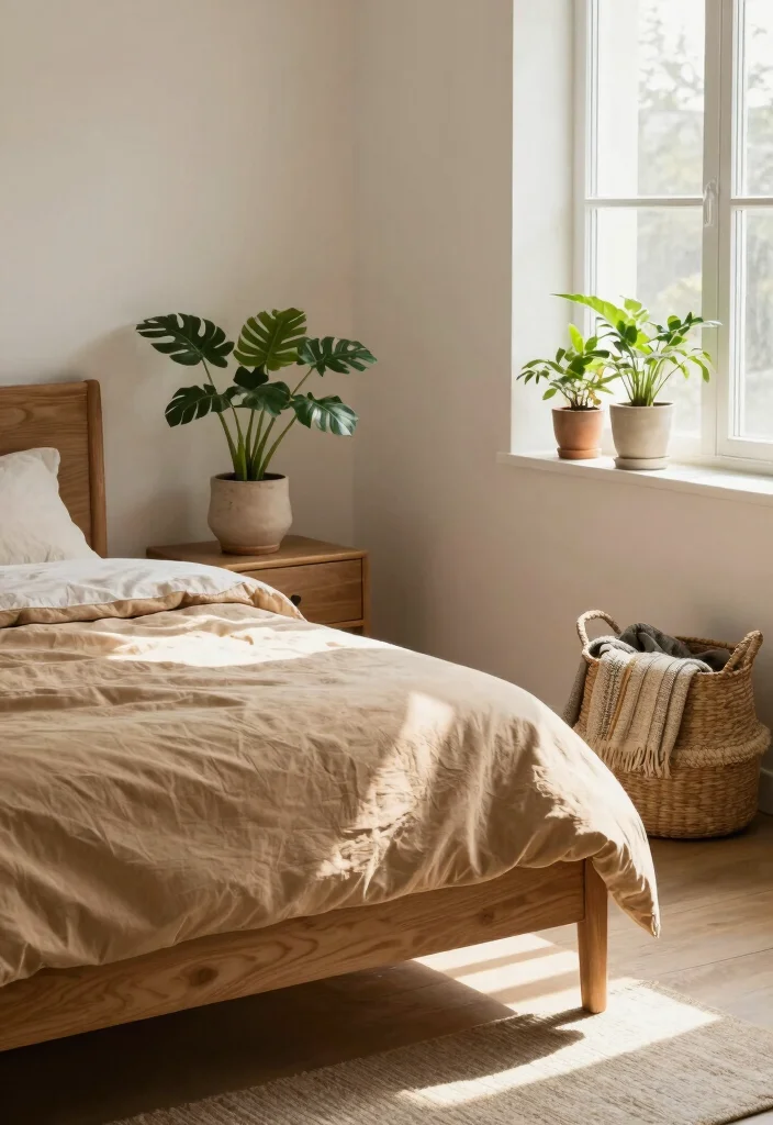 15 Tan Bedroom Ideas: Neutral Tones for a Calm and Timeless Space - 4. Incorporating Natural Elements 1