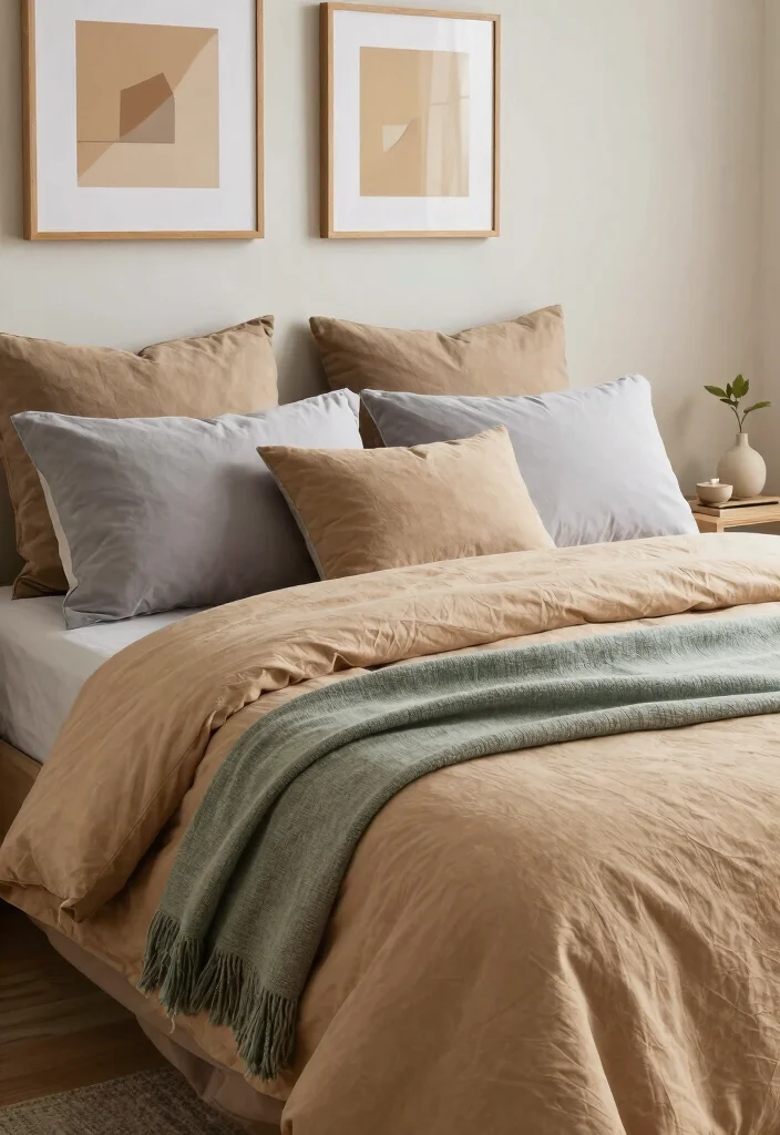 15 Tan Bedroom Ideas: Neutral Tones for a Calm and Timeless Space - 7. Tan Color Palette Combinations 1
