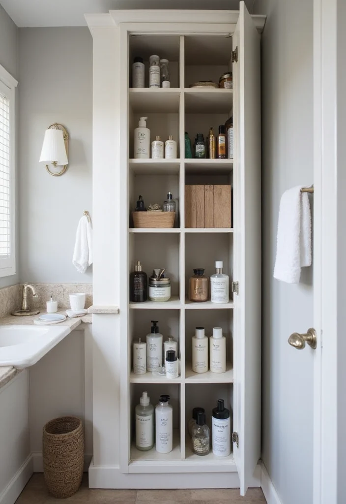 16 Bathroom Cupboard Ideas For Smart Storage - 13. Slimline Cabinets