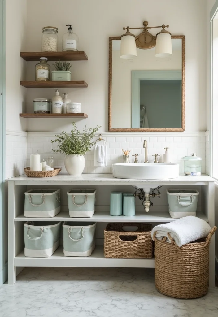 16 Bathroom Cupboard Ideas For Smart Storage - 14. Color-Coded Storage