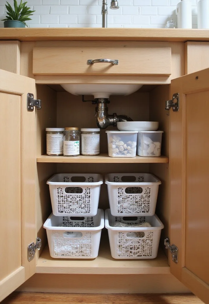 16 Bathroom Cupboard Ideas For Smart Storage - 4. Under-Sink Storage Solutions