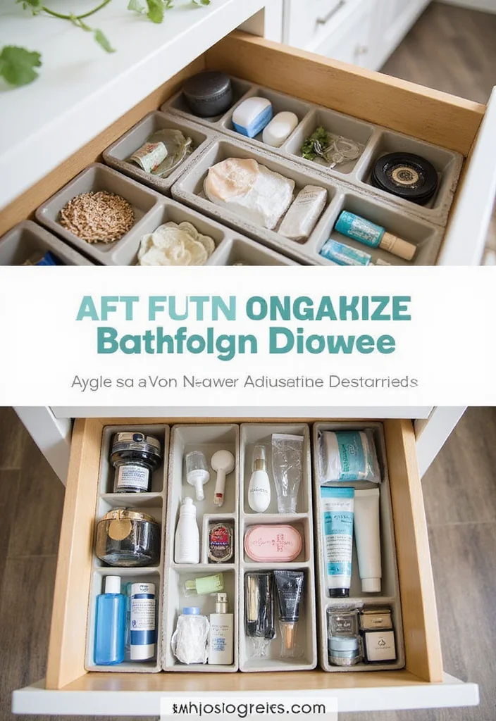 16 Bathroom Cupboard Ideas For Smart Storage - 7. Drawer Dividers for Organization