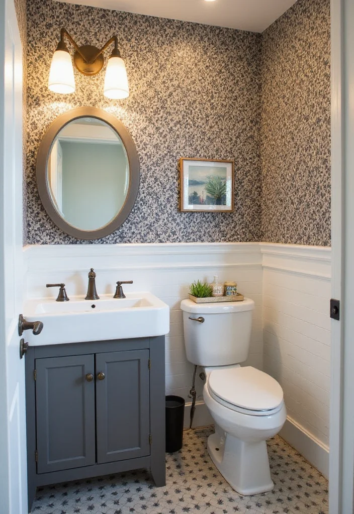 16 Bathroom Double Vanity Ideas For Stylish Shared Spaces - 13. Chic Powder Room Vanities
