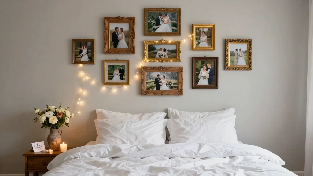 16 Bedroom Wedding Photo Display Ideas for a Romantic Personal Touch