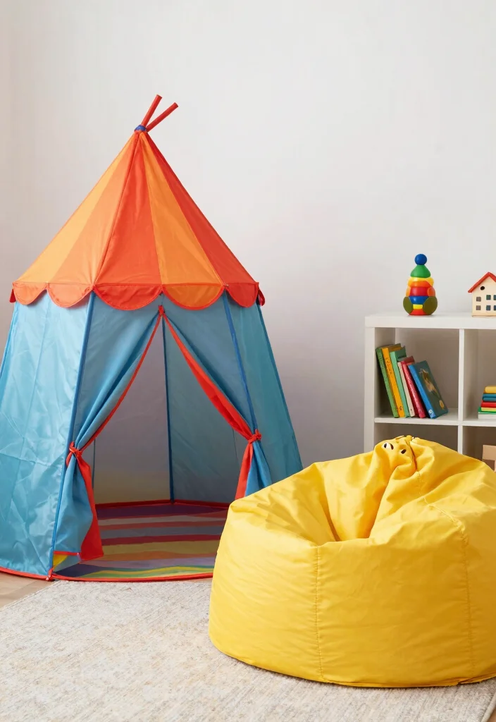 16 Rainbow Bedroom Ideas for Kids: Colorful Happy Spaces - 12. Interactive Play Zones 1