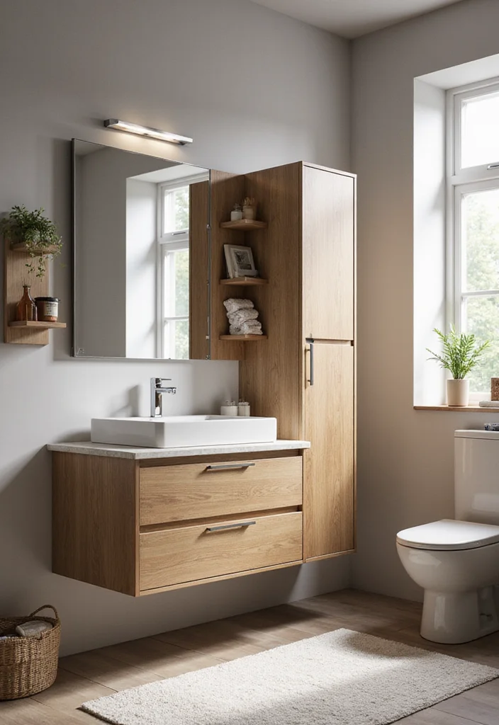 16 Small Bathroom Vanity Ideas That Maximize Space - 1. Floating Vanities