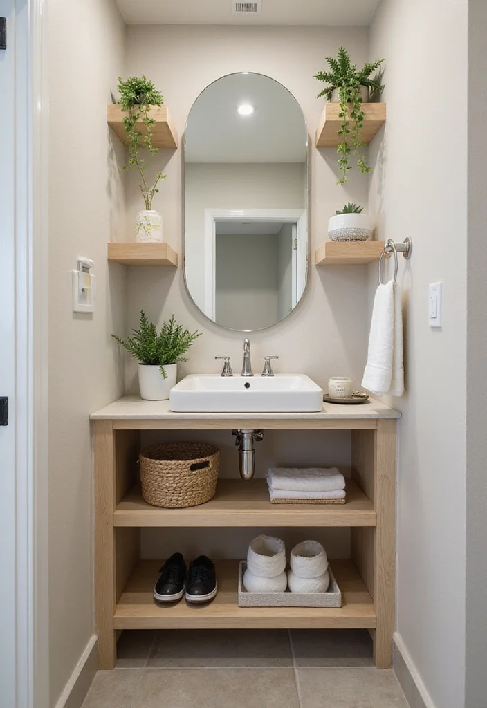 16 Small Bathroom Vanity Ideas That Maximize Space - 10. Multi-Tiered Vanities