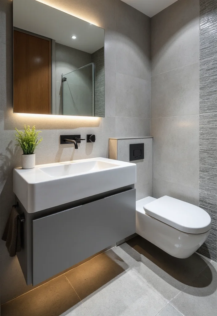 16 Small Bathroom Vanity Ideas That Maximize Space - 16. Smart Tech Vanities