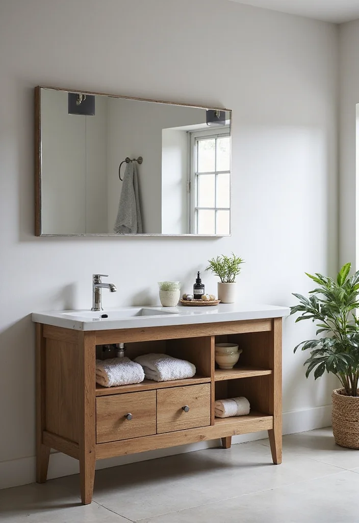 16 Small Bathroom Vanity Ideas That Maximize Space - 3. Double-Duty Vanities