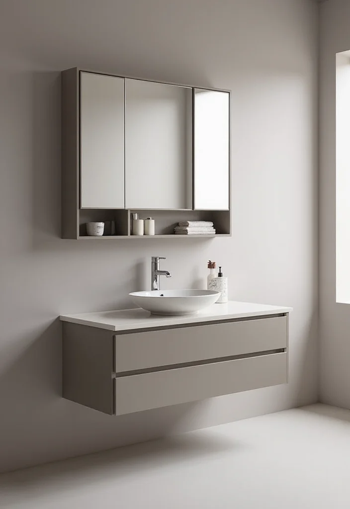 16 Small Bathroom Vanity Ideas That Maximize Space - 5. Minimalist Vanities