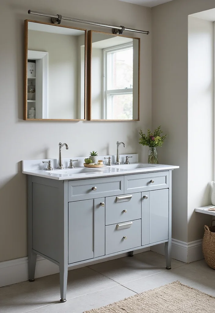 16 Small Bathroom Vanity Ideas That Maximize Space - 6. Double Sink Vanities