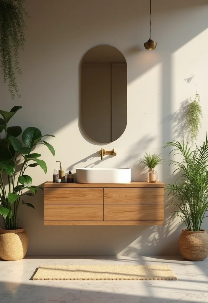 16 Small Bathroom Vanity Ideas That Maximize Space - 9. Eco-Friendly Materials