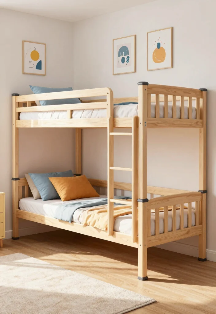 16 Small Bedroom Bunk Bed Ideas: Smart Space Saving Designs - 10. Adjustable Bunk Bed 1