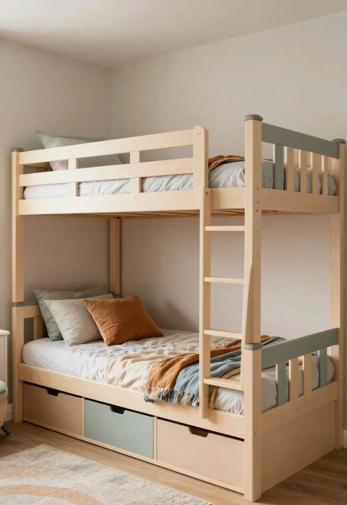 16 Small Bedroom Bunk Bed Ideas: Smart Space Saving Designs - 12. Custom Built Bunk Beds 1