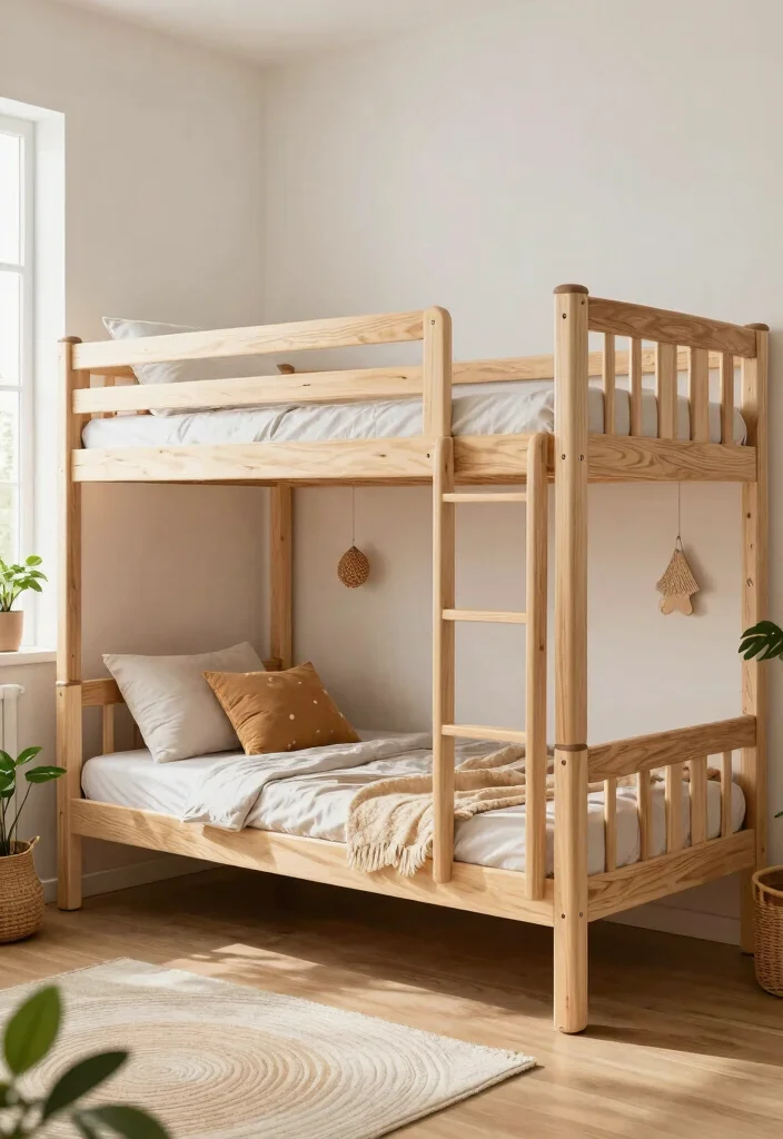 16 Small Bedroom Bunk Bed Ideas: Smart Space Saving Designs - 14. Eco-Friendly Bunk Beds 1