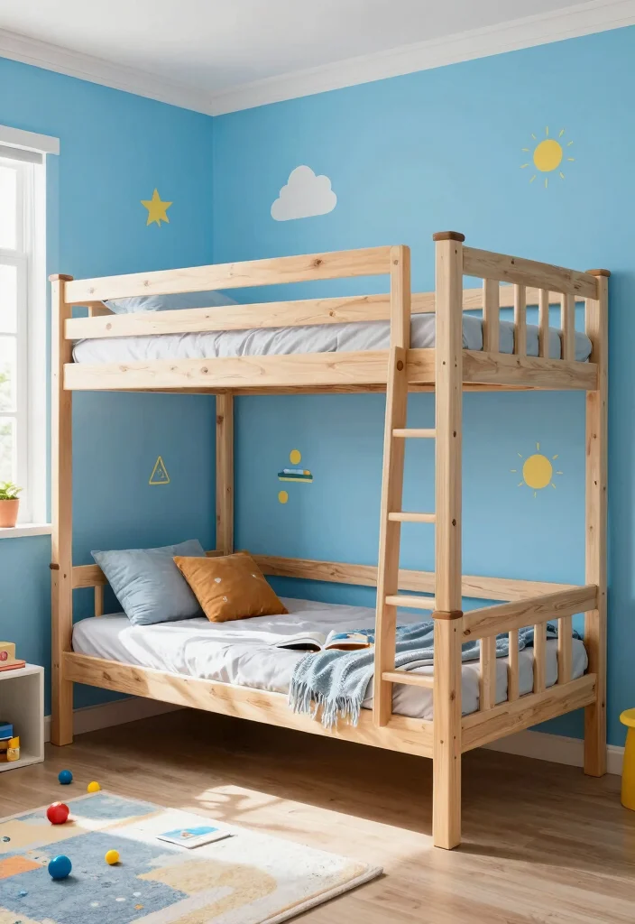 16 Small Bedroom Bunk Bed Ideas: Smart Space Saving Designs - 2. L-Shaped Bunk Bed 1