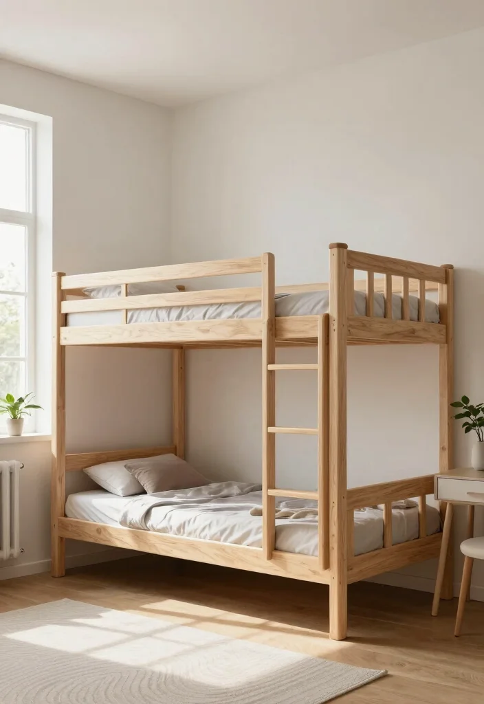 16 Small Bedroom Bunk Bed Ideas: Smart Space Saving Designs - 5. Minimalist Bunk Beds 1