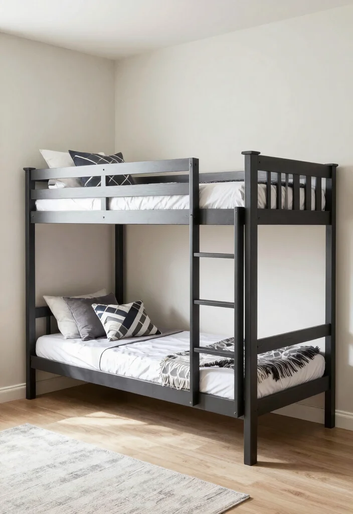 16 Small Bedroom Bunk Bed Ideas: Smart Space Saving Designs - 8. Space-Saving Murphy Bunk Bed 1
