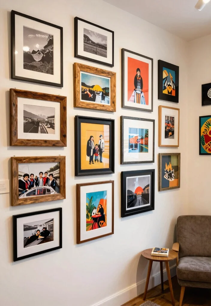 16 Wall Decorations for Bedroom Ideas Stylish and Personal - 2. Personalized Art Gallery 1