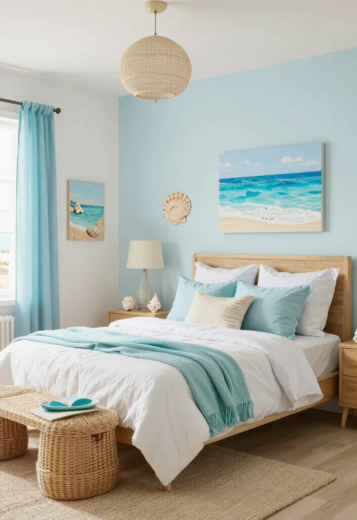 17 Bedroom Ideas for Girls 10 to 12: Fun, Stylish, and Age-Appropriate - 17. Summer Beach Retreat 1