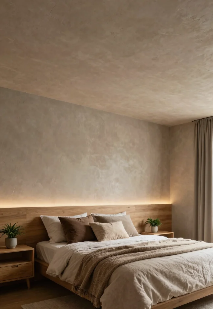 17 Fall Ceiling Designs for Bedroom Ideas Modern Stylish Finish - 2. Softly Textured Plaster 1