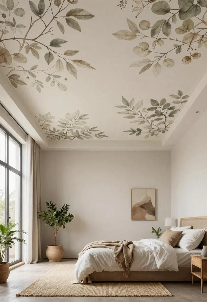 17 Fall Ceiling Designs for Bedroom Ideas Modern Stylish Finish - 4. Nature-Inspired Designs 1