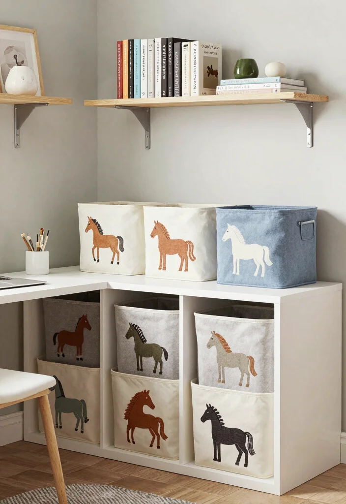 17 Horse Bedroom Ideas for Teens: Elegant Equestrian Style - 15. Practical Organization Solutions 1
