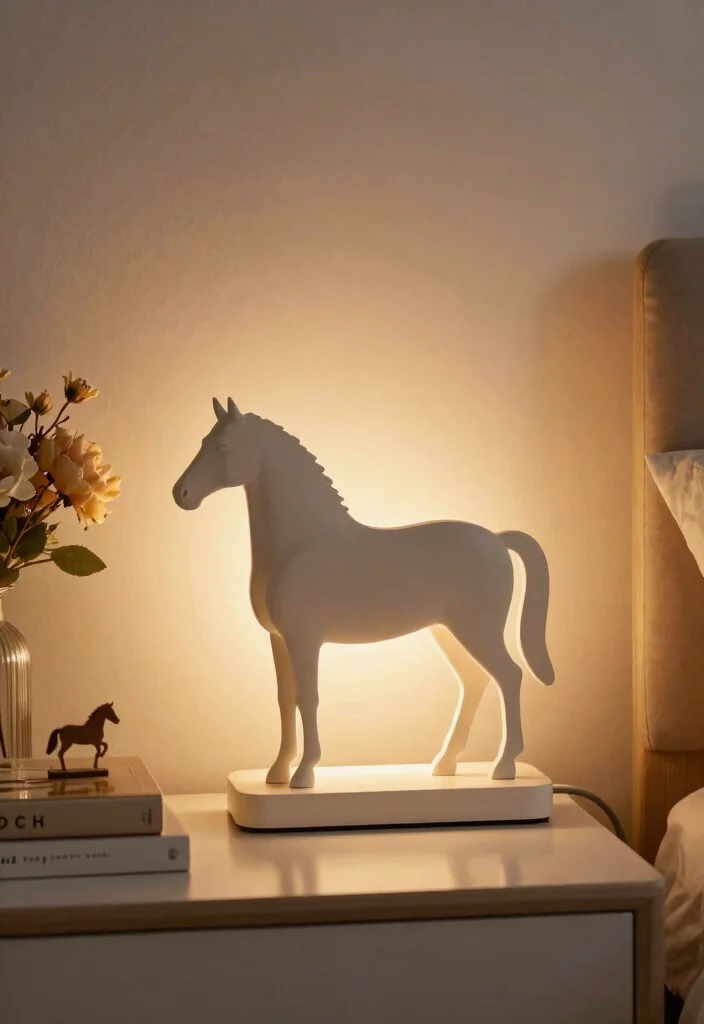 17 Horse Bedroom Ideas for Teens: Elegant Equestrian Style - 4. Equestrian-Themed Lighting 1