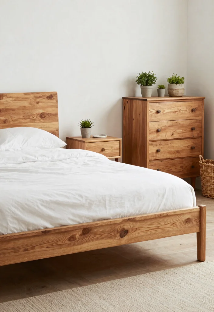 17 Organic Modern Bedroom Inspiration Ideas: Calm Natural Luxury - 3. Sustainable Furniture Choices 1