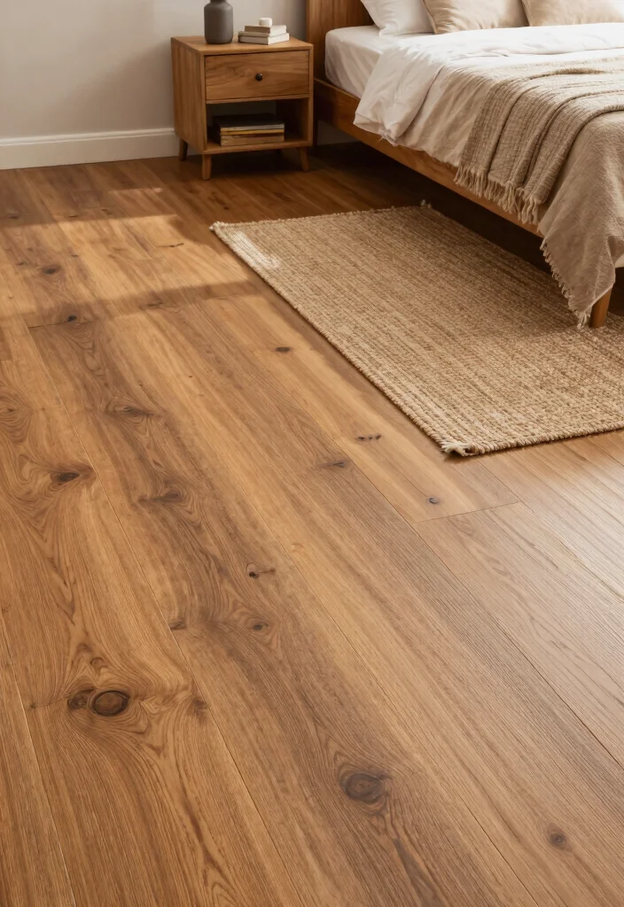 17 Organic Modern Bedroom Inspiration Ideas: Calm Natural Luxury - 8. Eco-Friendly Flooring 1
