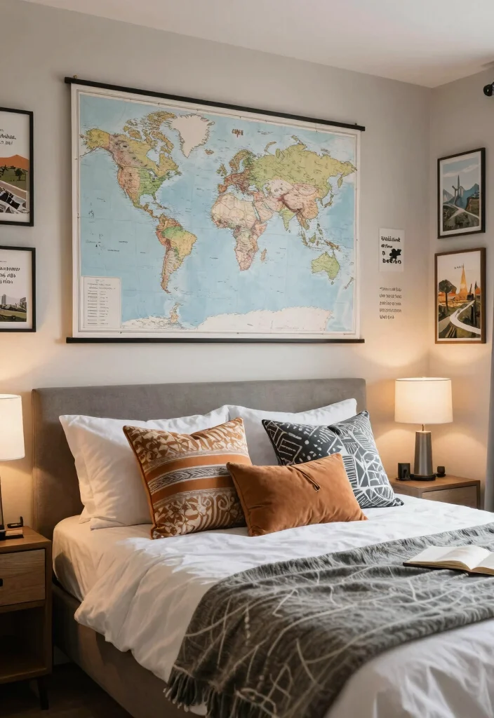 17 Printable Wall Art Bedroom Ideas: Easy Affordable Decor - 11. Travel-Inspired Art 1