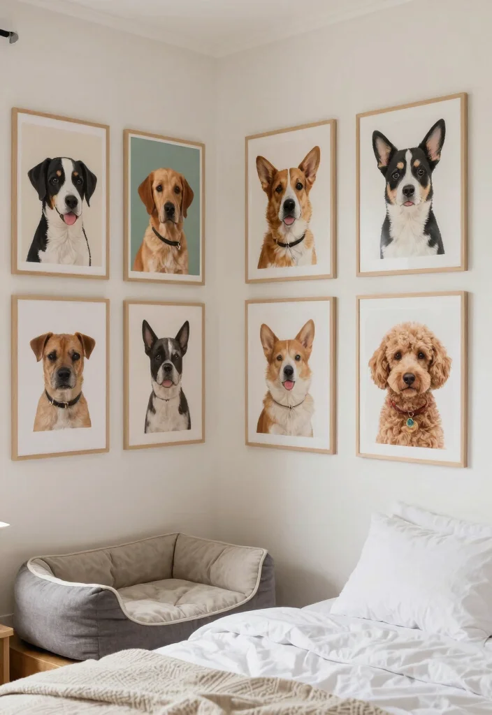 17 Printable Wall Art Bedroom Ideas: Easy Affordable Decor - 13. Pet-Themed Art 1