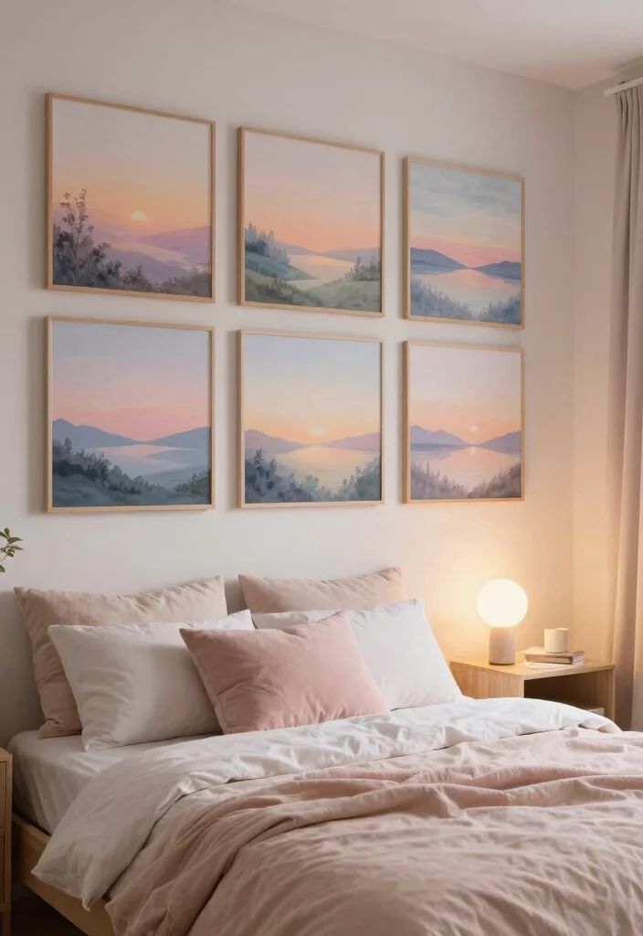 17 Printable Wall Art Bedroom Ideas: Easy Affordable Decor - 16. Ethereal Dreamscape Prints 1