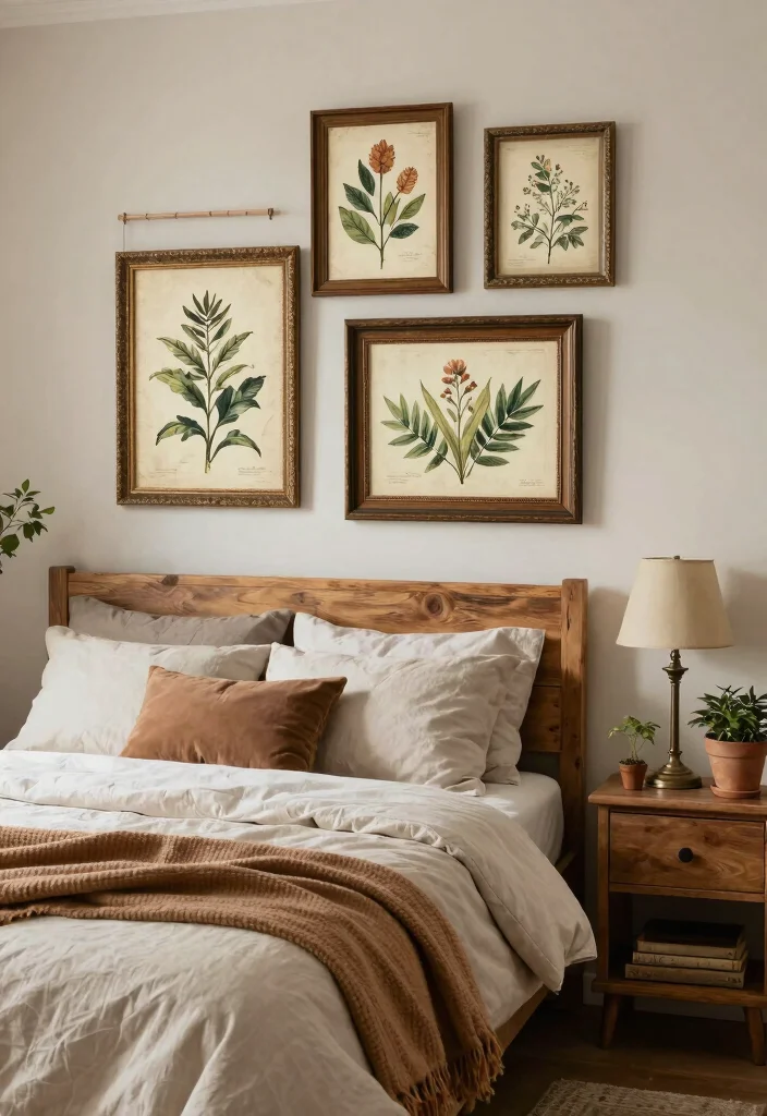 17 Printable Wall Art Bedroom Ideas: Easy Affordable Decor - 5. Vintage Botanical Prints 1