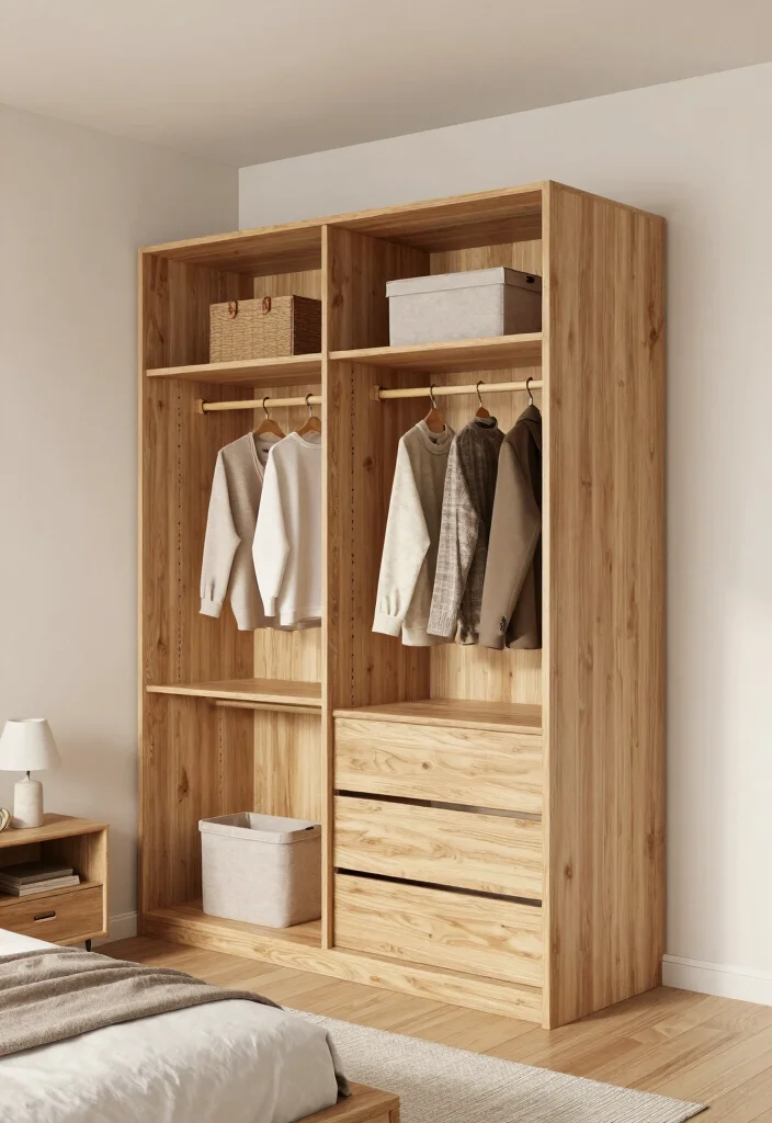 17 Small Bedroom Wardrobe Ideas: Compact and Organized - 7. Built-in Wardrobe Systems 1