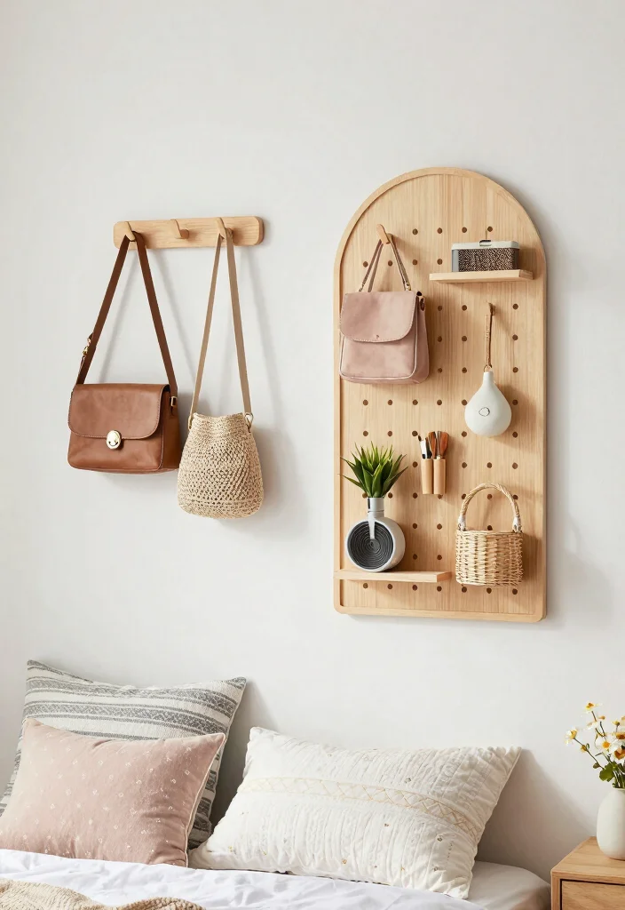 17 Small Bedroom Wardrobe Ideas: Compact and Organized - 9. Creative Hanging Solutions 1