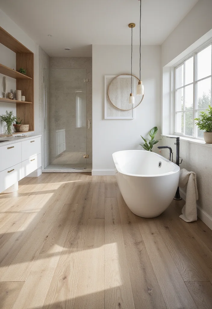 18 Bathroom Tile Design Ideas For Every Look - 13. Eco-Friendly Vinyl Composite Tiles