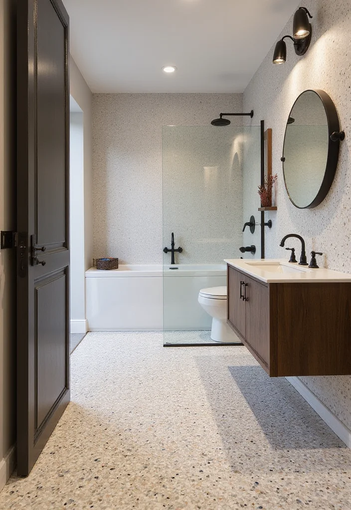 18 Bathroom Tile Design Ideas For Every Look - 15. Terrazzo Tiles