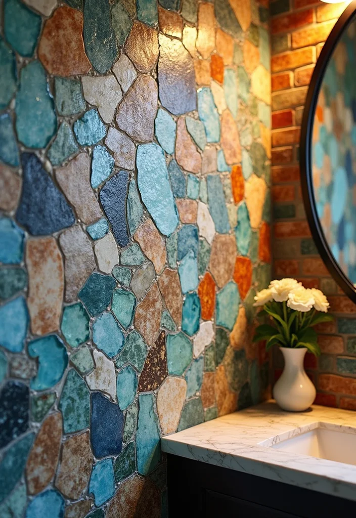 18 Bathroom Tile Design Ideas For Every Look - 3. Mosaic Tiles