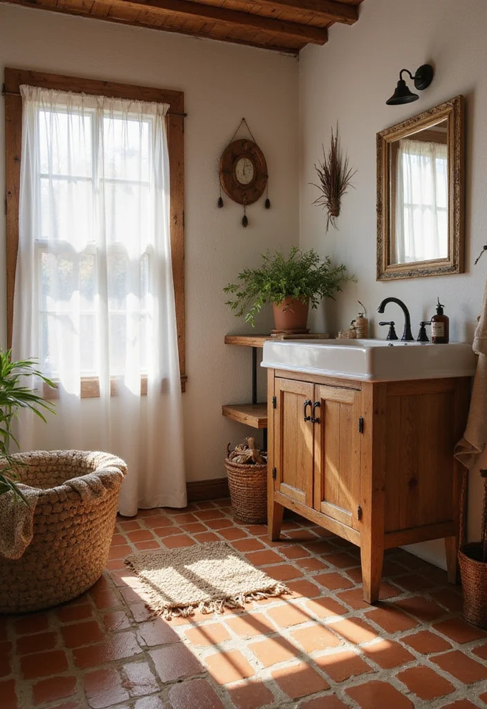 18 Bathroom Tile Design Ideas For Every Look - 4. Terracotta Tiles