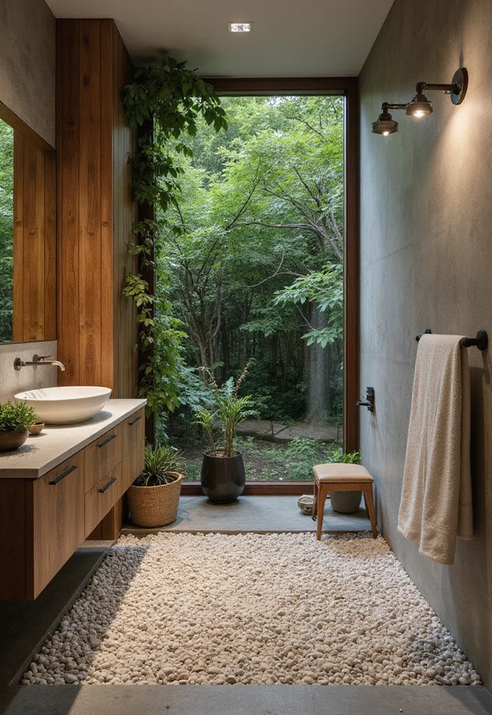 18 Bathroom Tile Design Ideas For Every Look - 9. Pebble Stone Tiles