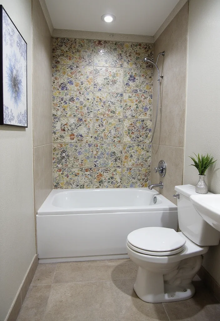 18 Bathroom Tiles Design Ideas For Bold Makeovers - 18. Customized Tile Designs