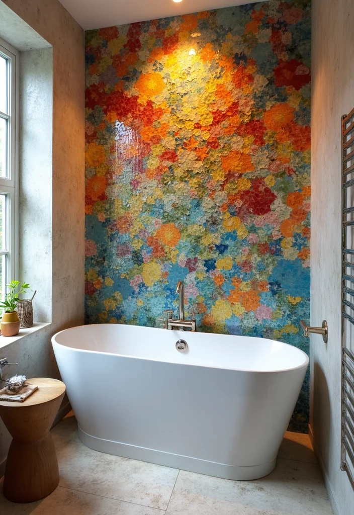 18 Bathroom Tiles Design Ideas For Bold Makeovers - 3. Mosaic Tiles for a Splash of Color