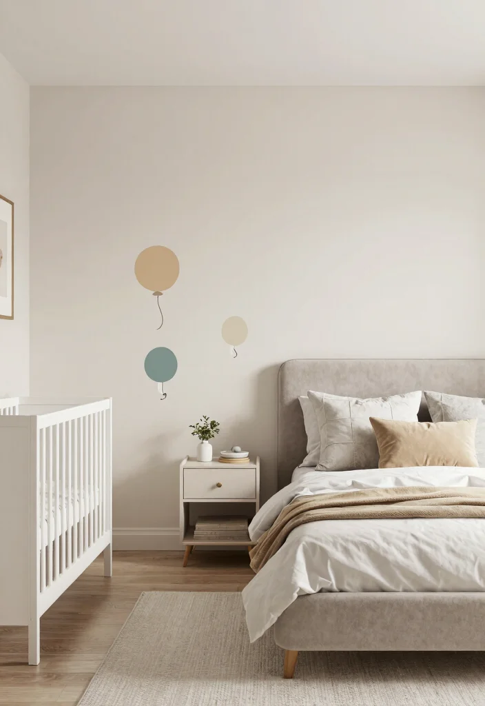 18 Bedroom With Nursery Shared Master Bed Ideas: Smart Loving Layouts - 3. Color Coordination 1