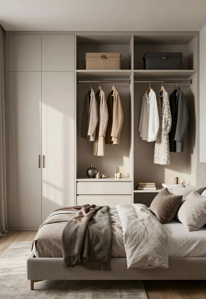 18 Bedroom With Walk In Closet Layout Ideas: Functional Flow - 2. Open Concept Walk-In 1