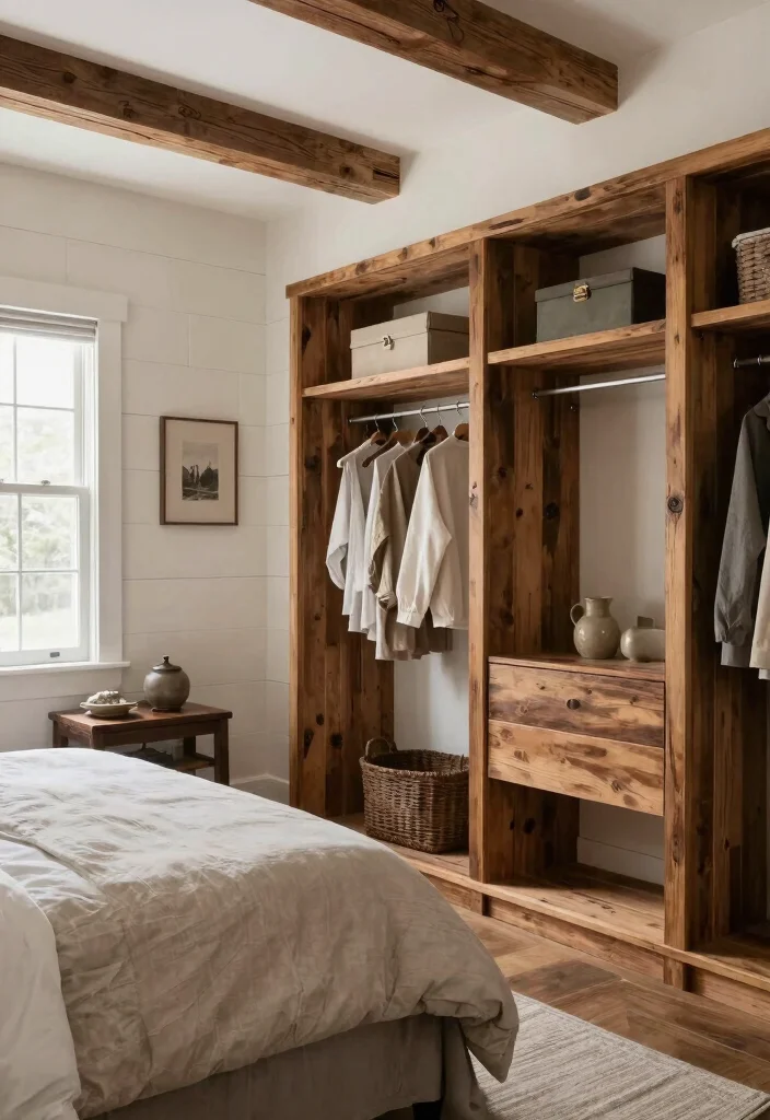 18 Bedroom With Walk In Closet Layout Ideas: Functional Flow - 7. The Contemporary Farmhouse 1