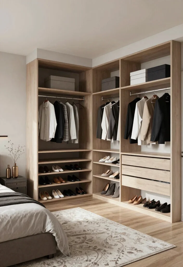 18 Bedroom With Walk In Closet Layout Ideas: Functional Flow - 8. The Split-Level Advantage 1